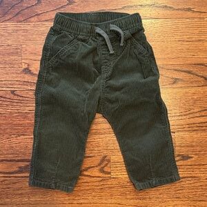H&M green corduroy pants 18 month